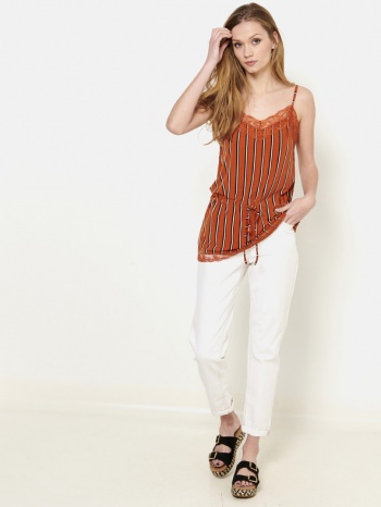 camaieu blouse orange 95% polyester, 5 elastane σε προσφορά