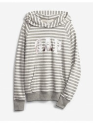 gap stripe arch sweatshirt grey 60% cotton, 40% polyester