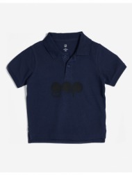 gap logo kids polo shirt blue 100% cotton