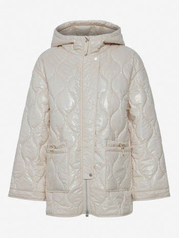 ichi winter jacket white 100% polyester σε προσφορά