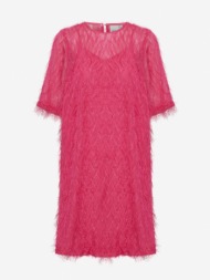 ichi dresses pink 100% polyester