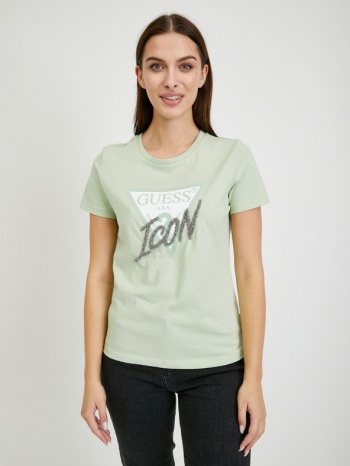 guess t-shirt green 100% cotton σε προσφορά