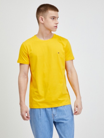 tommy hilfiger t-shirt yellow 96% cotton, 4% elastane σε προσφορά