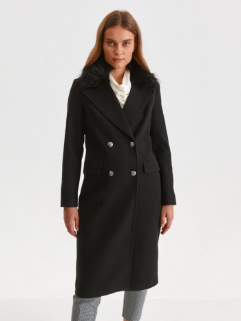top secret coat black 100% polyester σε προσφορά