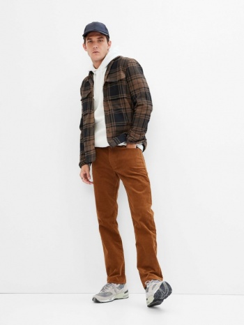 gap washwell trousers brown 94% cotton, 5% recycled cotton σε προσφορά