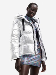 desigual winter jacket silver 100% polyamide