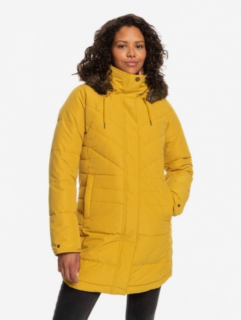 roxy ellie winter jacket yellow 100% polyester σε προσφορά