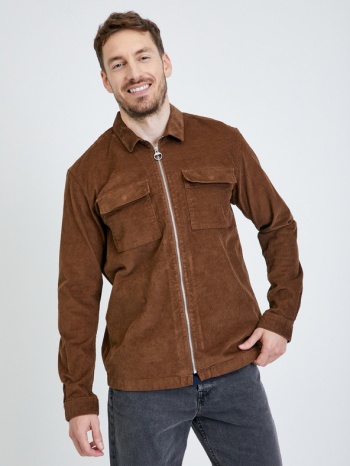 tom tailor denim shirt brown 99% cotton, 1% elastane σε προσφορά