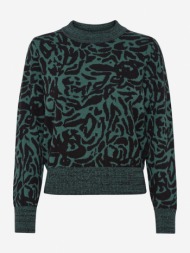 ichi sweater green 50% viscose, 25% cotton, 20% nylon, 5% wool