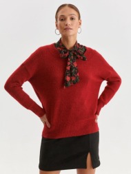 top secret sweater red 71% acrylic, 26% polyester, 3% elastane