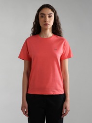 napapijri t-shirt red 100% cotton