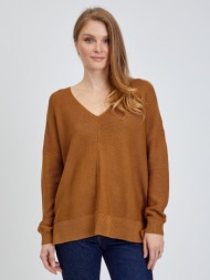 only clara sweater brown 50% acrylic, 50% cotton