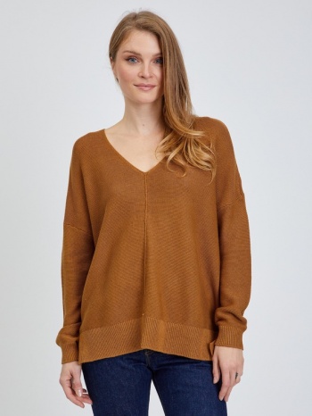only clara sweater brown 50% acrylic, 50% cotton σε προσφορά