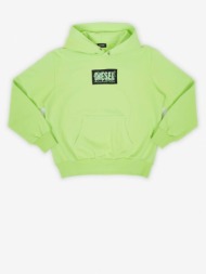 diesel kids sweatshirt green 100% cotton
