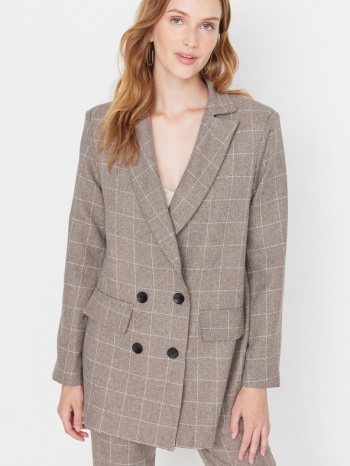 trendyol jacket brown 70% cotton, 30% polyester σε προσφορά