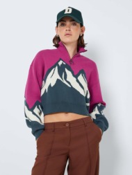 noisy may peaks sweater pink 72 % recycled polyester, 28 % polyester