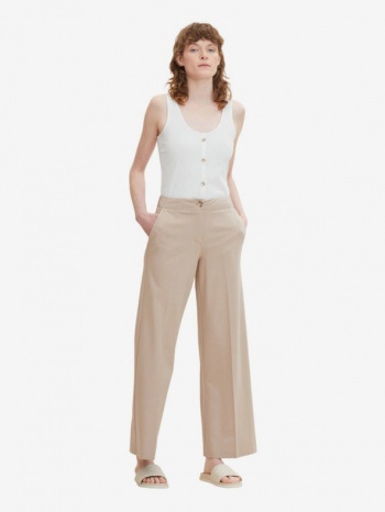 tom tailor trousers beige 64% viscose, 28% polyamide, 8% σε προσφορά