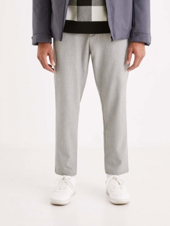 celio 24h avoclair trousers grey 97% cotton, 3% elastane σε προσφορά