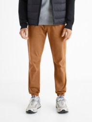 celio trousers brown 98% cotton, 2% elastane