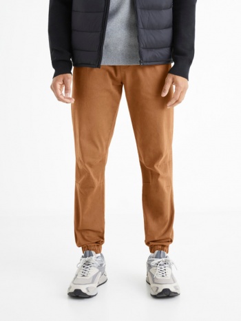 celio trousers brown 98% cotton, 2% elastane σε προσφορά
