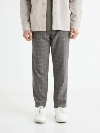 celio trousers grey 64% polyester, 34% viscose, 2% elastane σε προσφορά