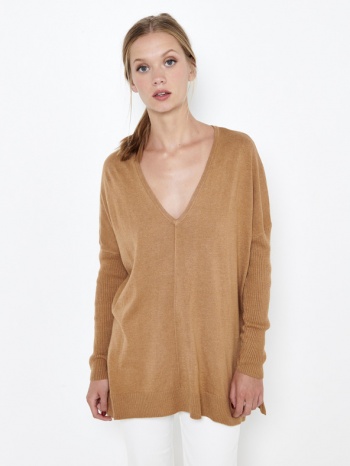 camaieu sweater brown 56% acrylic, 37% nylon / polyamide σε προσφορά