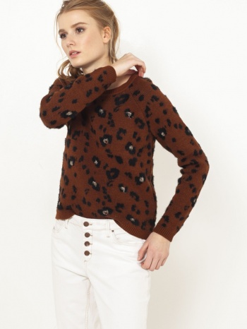 camaieu sweater brown 61% acrylic, 35% polyamide, 2% σε προσφορά