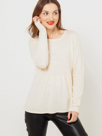 camaieu sweater white 54% polyester, 20% nylon / polyamide σε προσφορά