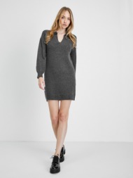 jacqueline de yong rue dresses grey 54% polyester, 46% acrylic