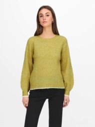 jacqueline de yong ingeborg sweater yellow 53% recycled polyester, 25% acrylic, 19% polyester, 3% el
