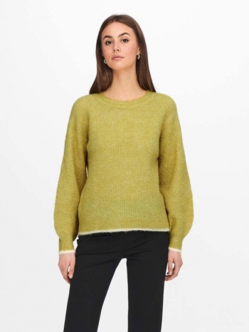 jacqueline de yong ingeborg sweater yellow 53% recycled σε προσφορά