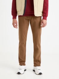 celio trousers brown 98% cotton, 2% elastane
