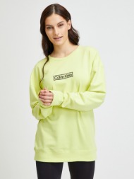 calvin klein jeans t-shirt green 58% cotton, 39% recycled polyester, 3% elastane