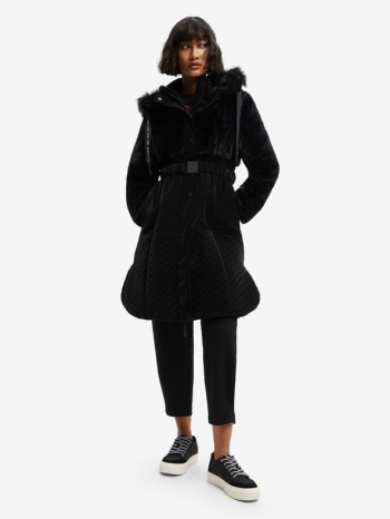desigual sundsvall coat black polyurethane, polyester σε προσφορά