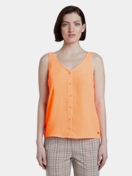 tom tailor denim blouse orange 100% polyester
