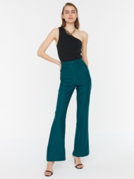 trendyol trousers blue 30% recycled polyester, 56% polyester, 14% elastane