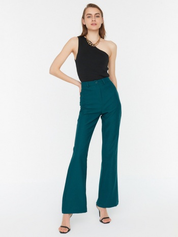 trendyol trousers blue 30% recycled polyester, 56% σε προσφορά