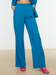 trendyol trousers blue 95% polyester, 5 elastane