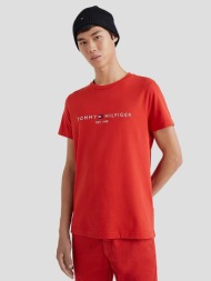 tommy hilfiger t-shirt red 100 % organic cotton