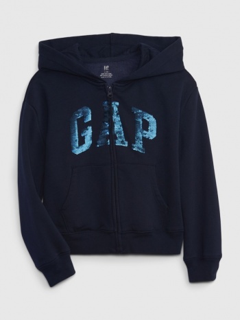 gap kids sweatshirt blue 77% cotton, 23% polyester σε προσφορά