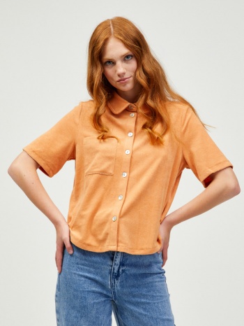 pieces teri shirt orange 78% organic cotton, 22% polyester σε προσφορά