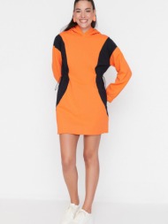 trendyol dresses orange 100% cotton