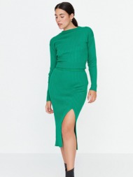 trendyol skirt and top set green 100% acrylic