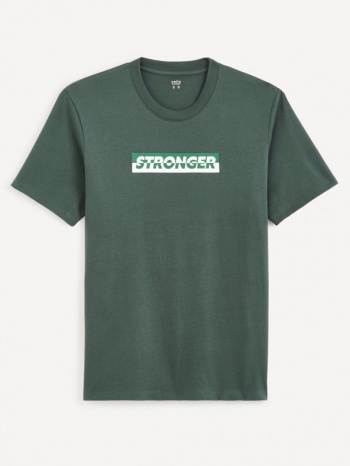 celio cefasto t-shirt green 100% cotton σε προσφορά