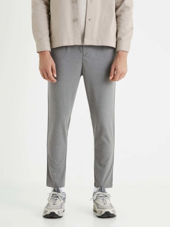 celio 24h botape trousers grey 68 % polyester, 28 % σε προσφορά