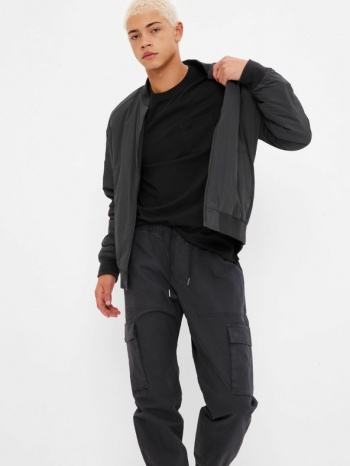 gap jacket black 100% recycled nylon σε προσφορά