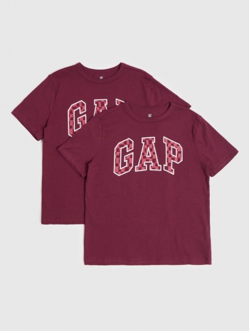 gap kids t-shirt 2 pcs red 100% cotton σε προσφορά