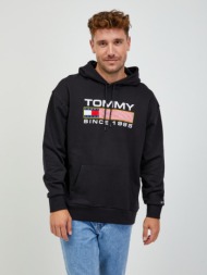 tommy jeans sweatshirt black 100 % organic cotton