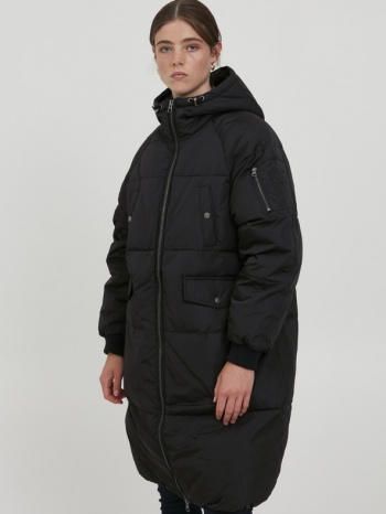 ichi coat black 100% polyester σε προσφορά