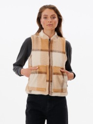 rip curl vest beige main part - 100% polyester; lining - 100% recycled polyester